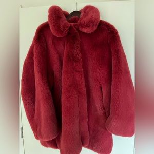 H&M Faux Fur Jacket (Pink)